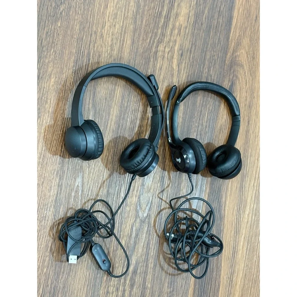 Logitech And Onn USB Headset with Microphone For PC Gaming Chat